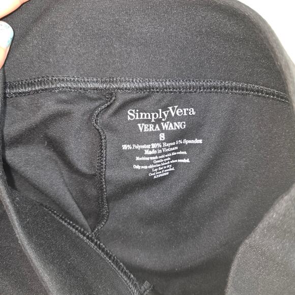 Simply Vera Vera Wang Black Leggings Size S - Picture 3 of 4